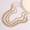 Hip Hop Multi Layered Linked Chain Chokers Necklace for Womens Exaggeration Gold Color Pendant Necklace 2021 Jewelry