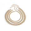 Hip Hop Multi Layered Linked Chain Chokers Necklace for Womens Exaggeration Gold Color Pendant Necklace 2021 Jewelry
