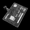 Hip Hop Pendant Mens Jewelry Gift For Him credit card Customized  AAA glass stone hiphop necklace bling bling jewelry