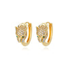 Hip-Hop Punk Hoop Earrings for Women Girls Luxury Stainless Steel Gold Color Hoops Earing Gothic Party Jewerly Gift Bijoux Femme