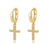 Hip-Hop Punk Hoop Earrings for Women Girls Luxury Stainless Steel Gold Color Hoops Earing Gothic Party Jewerly Gift Bijoux Femme