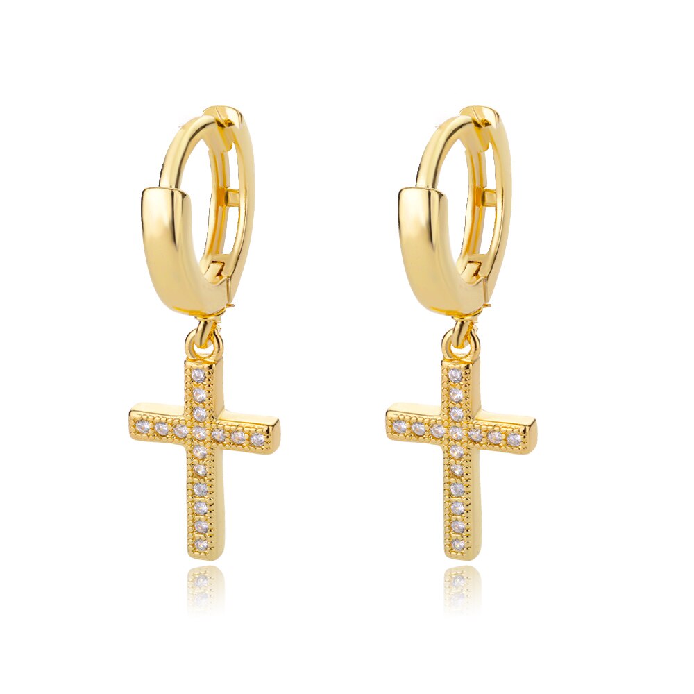 Hip-Hop Punk Hoop Earrings for Women Girls Luxury Stainless Steel Gold Color Hoops Earing Gothic Party Jewerly Gift Bijoux Femme