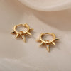 Hip-Hop Punk Hoop Earrings for Women Girls Luxury Stainless Steel Gold Color Hoops Earing Gothic Party Jewerly Gift Bijoux Femme
