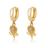 Hip-Hop Punk Hoop Earrings for Women Girls Luxury Stainless Steel Gold Color Hoops Earing Gothic Party Jewerly Gift Bijoux Femme