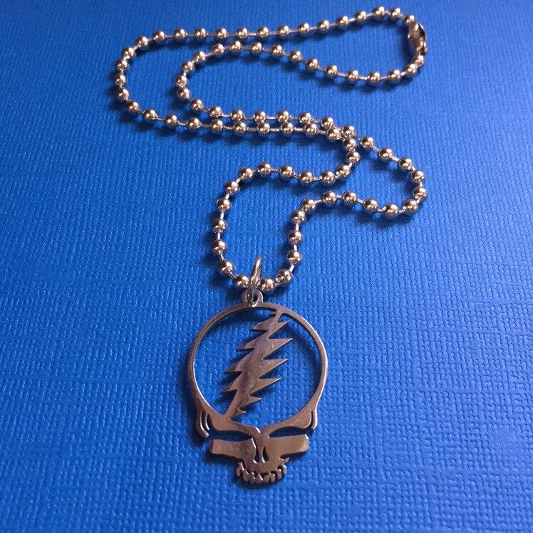 Hip Hop Punk Metal Minimalist Saw Lightning Cross Skull Head Pendant Necklaces Beads Chains Choker for Men Women Trendy Jewelry