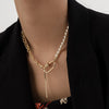 Hip Hop Punk Vintage Pearl Choker Baroque  Design Collarbone Chain 2021 For Young Girls Choker Jewelry Gifts