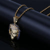 Hip-Hop Rap Rapper xxxtentacion Necklace Pendant With Rope Chain Bling Cubic Zircon Cool Men's Rock Biker Jewelry Gift