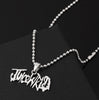 Hip Hop Rapper JUICE WRLD Necklace Strand Beads Chain Stainless Steel Letter Pendant Necklace Jewelry Fans Gift Femme Mujer