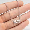 Hip Hop Rapper JUICE WRLD Necklace Strand Beads Chain Stainless Steel Letter Pendant Necklace Jewelry Fans Gift Femme Mujer