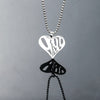 Hip Hop Rapper Juice Wrld 999 Necklace Heart Pendants Necklaces Fans Memorial Jewelry Gifts Man Women Party Accessory