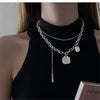 Hip Hop Rock Titanium Steel Choker For Punk Girl Pendant Collarbone Chain Necklace Ins Jewelry Men Party Accessories