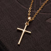 Hip Hop Small Cross Long Pendant Necklace For Women Gold Silver Color Link Chain Choker Necklace Collar Jewelry Party