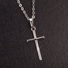 Hip Hop Small Cross Long Pendant Necklace For Women Gold Silver Color Link Chain Choker Necklace Collar Jewelry Party