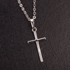 Hip Hop Small Cross Long Pendant Necklace For Women Gold Silver Color Link Chain Choker Necklace Collar Jewelry Party