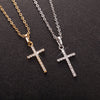 Hip Hop Small Cross Long Pendant Necklace For Women Gold Silver Color Link Chain Choker Necklace Collar Jewelry Party