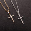 Hip Hop Small Cross Long Pendant Necklace For Women Gold Silver Color Link Chain Choker Necklace Collar Jewelry Party