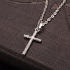 Hip Hop Small Cross Long Pendant Necklace For Women Gold Silver Color Link Chain Choker Necklace Collar Jewelry Party