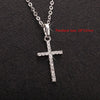 Hip Hop Small Cross Long Pendant Necklace For Women Gold Silver Color Link Chain Choker Necklace Collar Jewelry Party