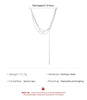 Hip-Hop Tide Double Stainless Steel B Letter Pendant Collarbone Chain Necklace Korean Simple Women Party Jewelry Girl's Choker