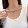 Hip-Hop Trend Metal Thick Chain Clavicle Chain Summer Sweater Chain Necklace Accessories