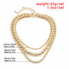 Hip Hop Trendy Cool Temperament Flat Snake Bone Necklace Female Vintage Punk Style Round Beads Chain Necklace Accessories