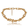 Hip Hop U Chain Link Choker Necklace for Women Gothic Punk Gold Color Thicken Chunky Crystal Chain Necklace Collar Jewelry