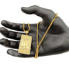 Hip Hop rock stainless steel rhinestones Dream Chaser pendant necklace mens Gold color DC necklace jewelry