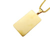 Hip Hop rock stainless steel rhinestones Dream Chaser pendant necklace mens Gold color DC necklace jewelry