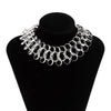 Hip hop Exaggerate Irregular Multilayer Chain Chokers Short Necklaces For Women Punk Jewelry Statement Necklace collares