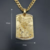 Hip hop Men Women Gold Silver color Statue of Liberty Stainless Steel Charm Pendant Rope Cuban Jewelry Souvenir Necklace