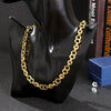 Hip-hop Motorcycle Handcuffs Chain Necklace Choker Charm Male Collar Metal Chain Jewelry Rock Party Accessories Gifts