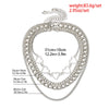 Hip hop Multi Layered Love Heart Collar Chokers Necklaces Punk Chunky Silver Color Chain Necklace For Women 2021 Jewelry
