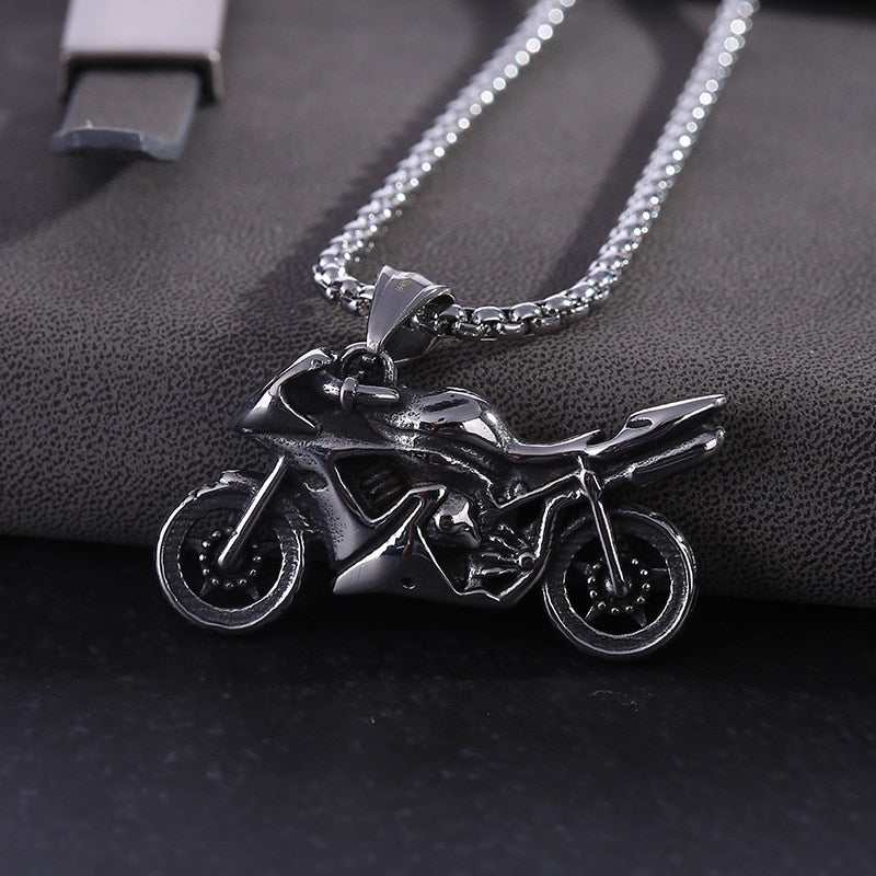Hip-hop Punk Style Stainless Steel Motorcycle Men's Pendant, The Trend of Giving Bikers Gifts Y2k Accessories