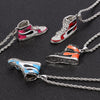 Hip-hop Sneaker Pendant Necklace Mini Cool Collar Male Street Style Rapper Cute Necklace Christmas Gift for Friend