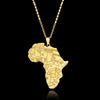 Hip-hop Style Africa Map Pendant Necklaces Gold Color Snake Bone Chain African Maps Pendant Necklace Jewelry for Women Men Gifts