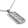 Hiphop Peaky Blinders By Order Of The Peaky Blinders Razor Blade Stainless Steel Pendant Chain Necklaces For Men/Women Jewelry