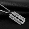 Hiphop Peaky Blinders By Order Of The Peaky Blinders Razor Blade Stainless Steel Pendant Chain Necklaces For Men/Women Jewelry