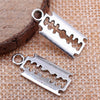 Hiphop Punk Stainless Steel Razor Blades Pendant Necklaces Men Jewelry Shaver Shape Necklaces Rock Blade Women Collares Hot