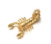 Hiphop / Rock Jewelry Large Gold 50*80mm Biker scorpion Pendant 316L Stainless Steel  Rolo Chain Necklace Father Gifts 24''