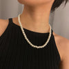 Holiday Style Rice Bead Woven Small Fresh Clavicle Chain Simple Round Bead Chain Ssmall Daisy Necklace