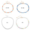 Holiday Style Rice Bead Woven Small Fresh Clavicle Chain Simple Round Bead Chain Ssmall Daisy Necklace