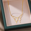 Hollow Butterfly Pendants Necklace for Women Stainless Steel Gold Color Choker Necklaces 2023 Trend Aesthetic Jewelry colliers