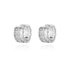 Hollow Heart Hoop Earrings for Women Girls Romantic Stainless Steel Gold Color Zircon Earrings 2023 Trend Couple Jewelry Gift