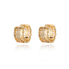 Hollow Heart Hoop Earrings for Women Girls Romantic Stainless Steel Gold Color Zircon Earrings 2023 Trend Couple Jewelry Gift