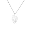 Hollow Heart Pendant Necklace for Women Stainless Steel Gold Color Necklaces 2023 Trend Couple Jewelry collares mujer