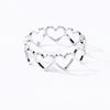 Hollow Heart Rings For Women Stainless Steel Heart Couple Ring 2023 Trend Lover Wedding Jewelry Anillos Mujer Birthday Gift