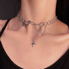 Hollow Korean Sweet Butterfly Choker Necklace Statement Girlfriend Gift Cute Bicolor Chain Necklace Jewelry Collier Femme 2021
