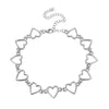 Hollow Korean Sweet Love Heart Choker Necklace Statement Girlfriend Gift Cute Bicolor Necklace Jewelry Collier Femme 2021