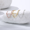 Hollow Love Heart Crytal Necklace Women Collares De Moda 2023 Jewelry Ketting Choker Necklaces Pendents Birthday Gifts