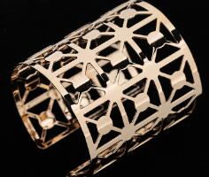 Hollow Out Cuff Bracelet and Bangles Designer For Women Delicate Hollow Roman cross Bracelets & Bangles Fine Jewelry For Wom